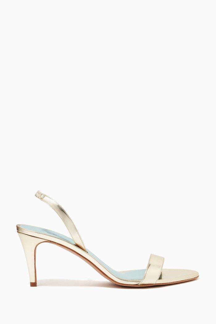 

Sally Slingbalck Sandals in Mirror Vegan Leather, Gold