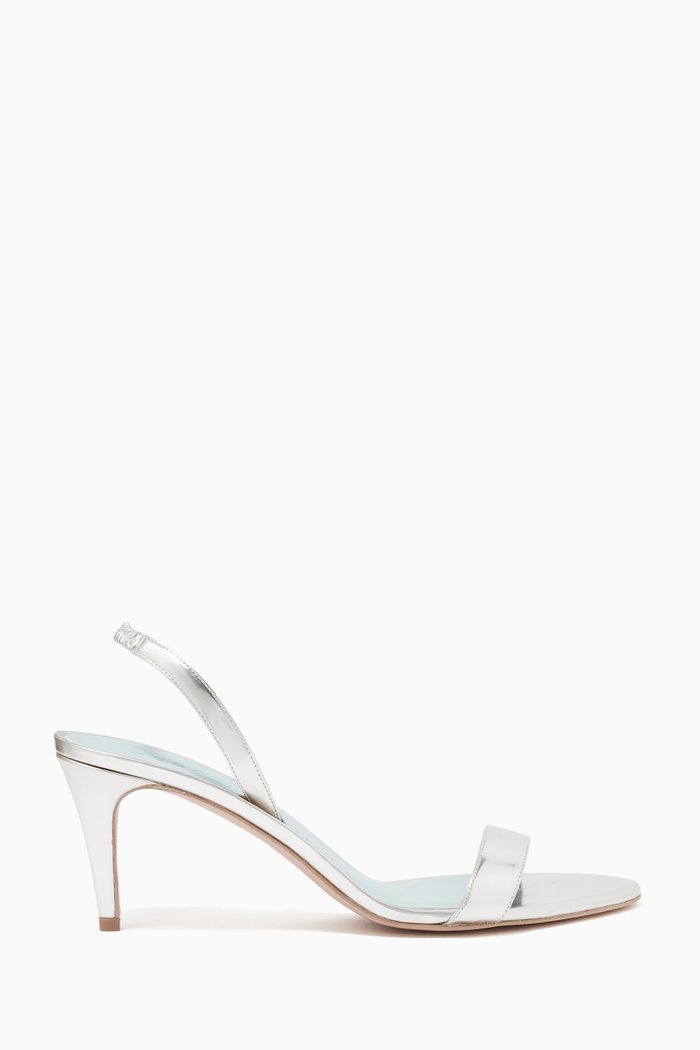 

Sally Slingbalck Sandals in Mirror Vegan Leather, Silver