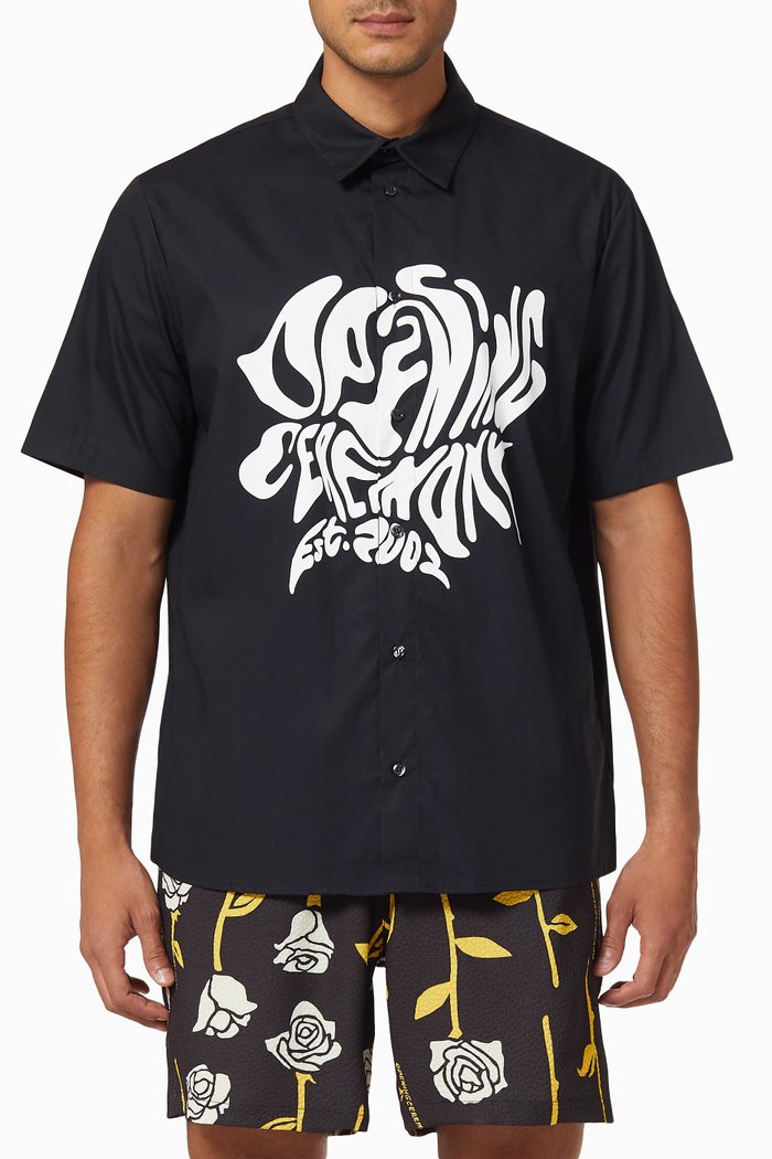 

Melted Logo Shirt, Black