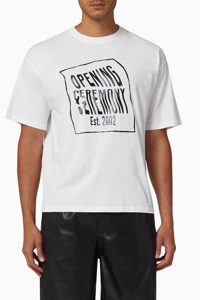 

Warped Logo T-shirt, White