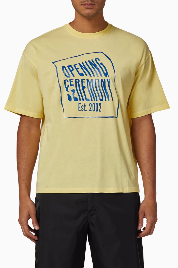 

Warped Logo T-shirt, Yellow