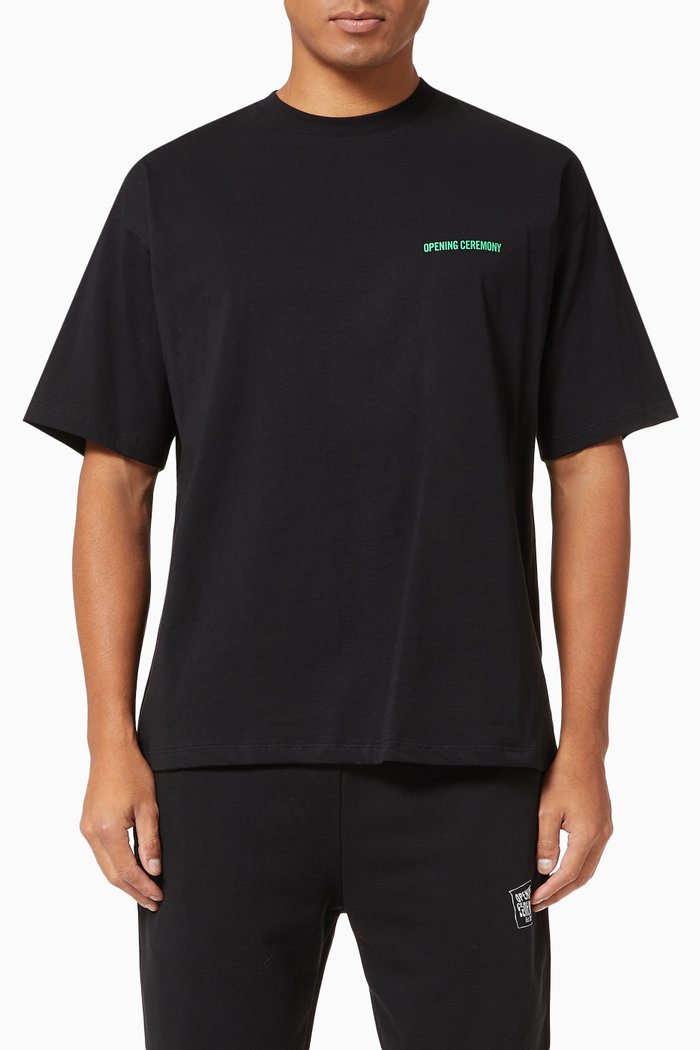 

Word Torch T-shirt in Cotton, Black