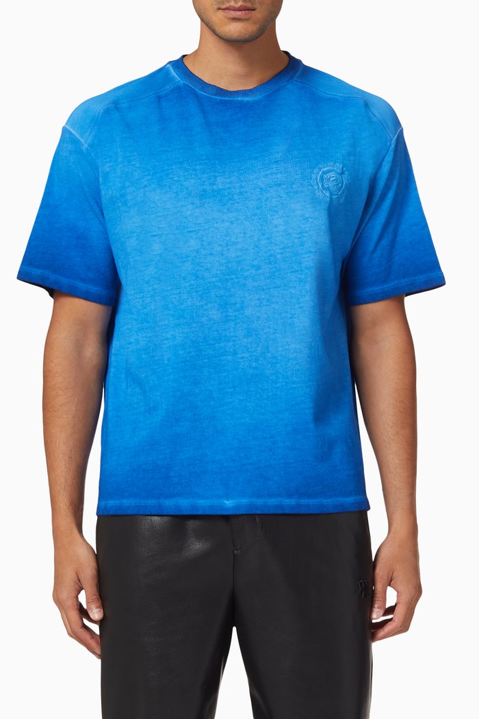 

Rose Crest Fade T-shirt, Blue