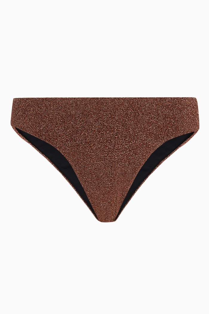 

Jules Lurex Bikini Bottoms, Brown