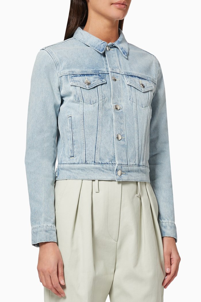 

Denim Short Jacket, Blue