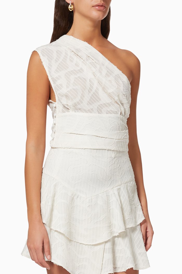 

Rinie Asymmetrical Print Top, Neutral