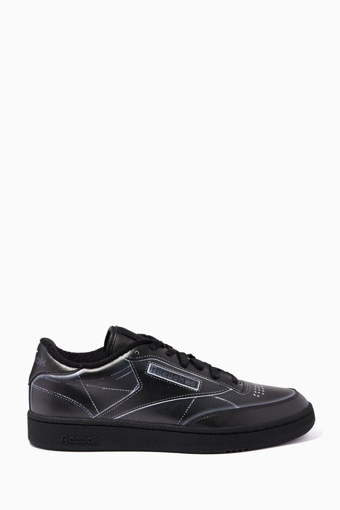 

x Maison Margiela Club C Trompe L’oeil Shoes in Leather, Black