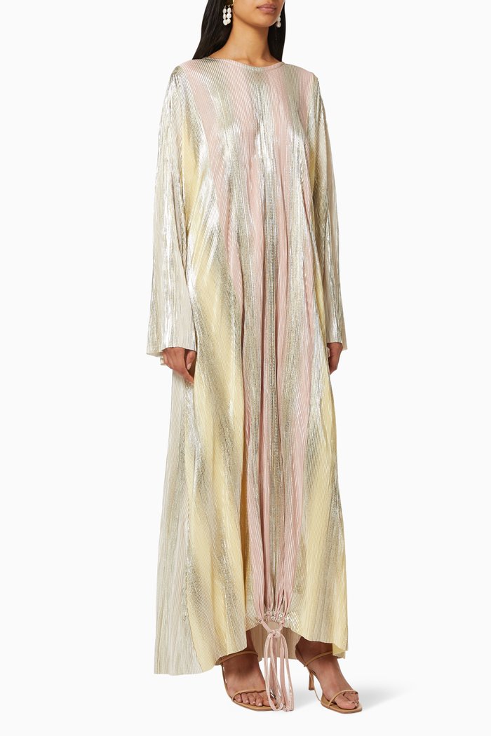 Shimmer Drawstring Dress, Multicolour