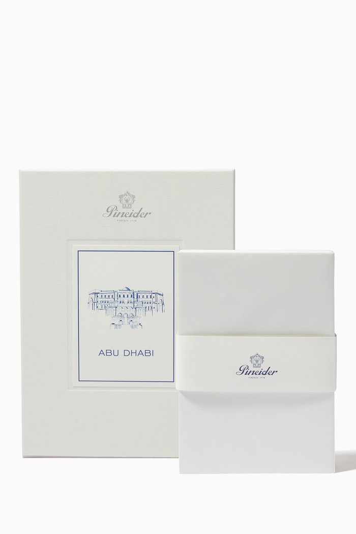 

Abu Dhabi Box, 50 Sheet Forms of A5 Paper, Blue