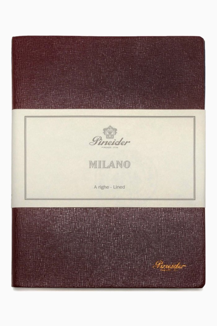 

Milan Notes, 19 x 25 Diary, Burgundy