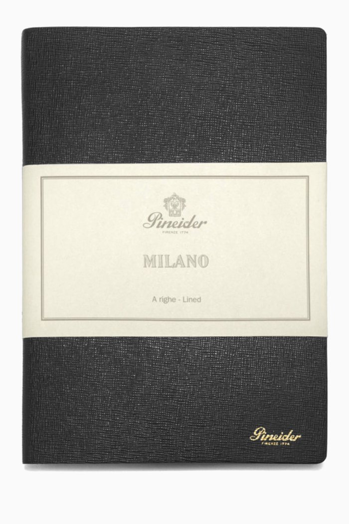 

Milan Notes, 14.5 x 21 Diary, Black