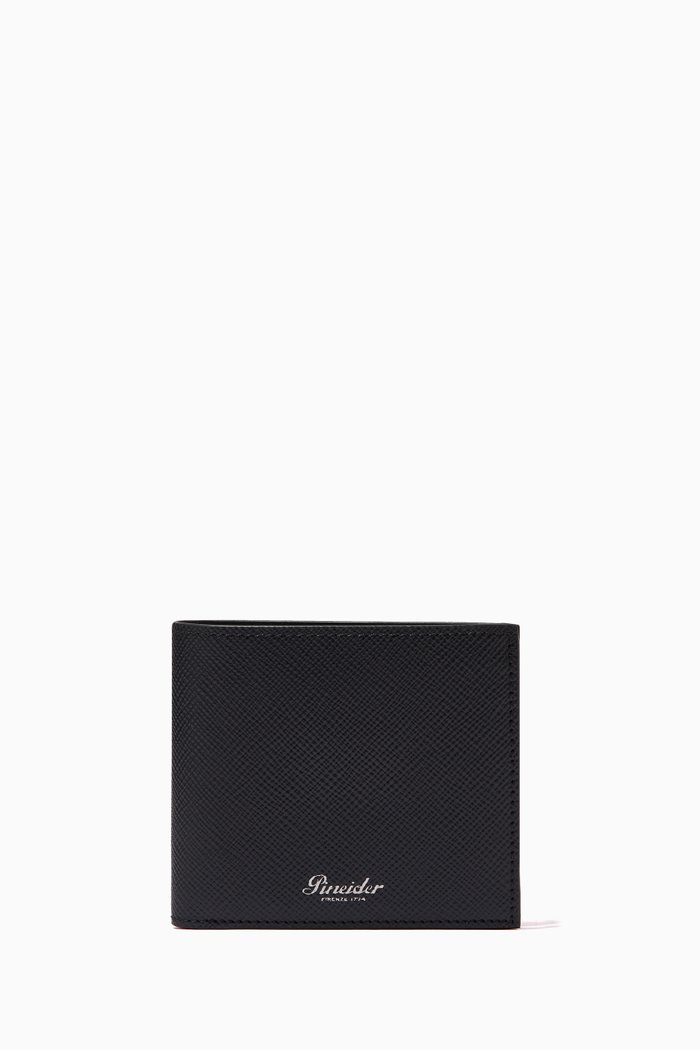 

720 Bi-Fold Wallet in Leather, Black