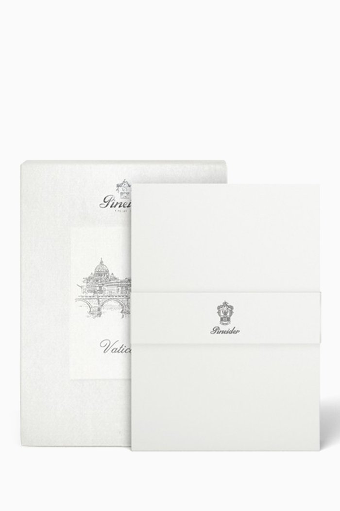 

Florentia Box, 50 Sheet Forms of A5 Paper, White