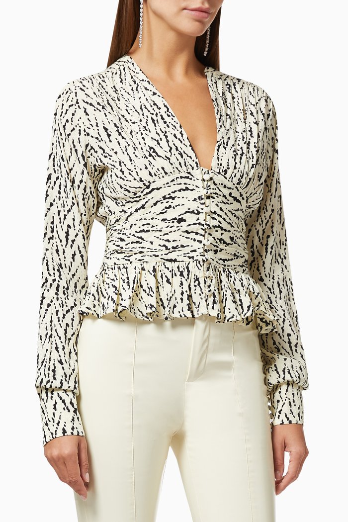 

Tracy Top with Frills, Black