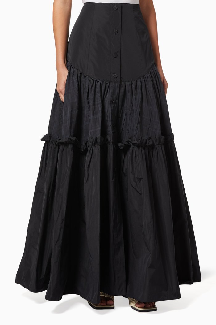 

Vivienne Tiered Skirt, Black
