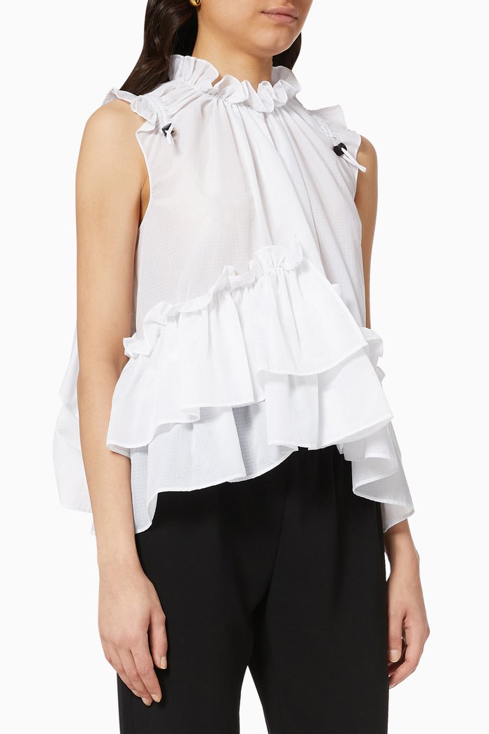 

Ensley Stripes Top, White