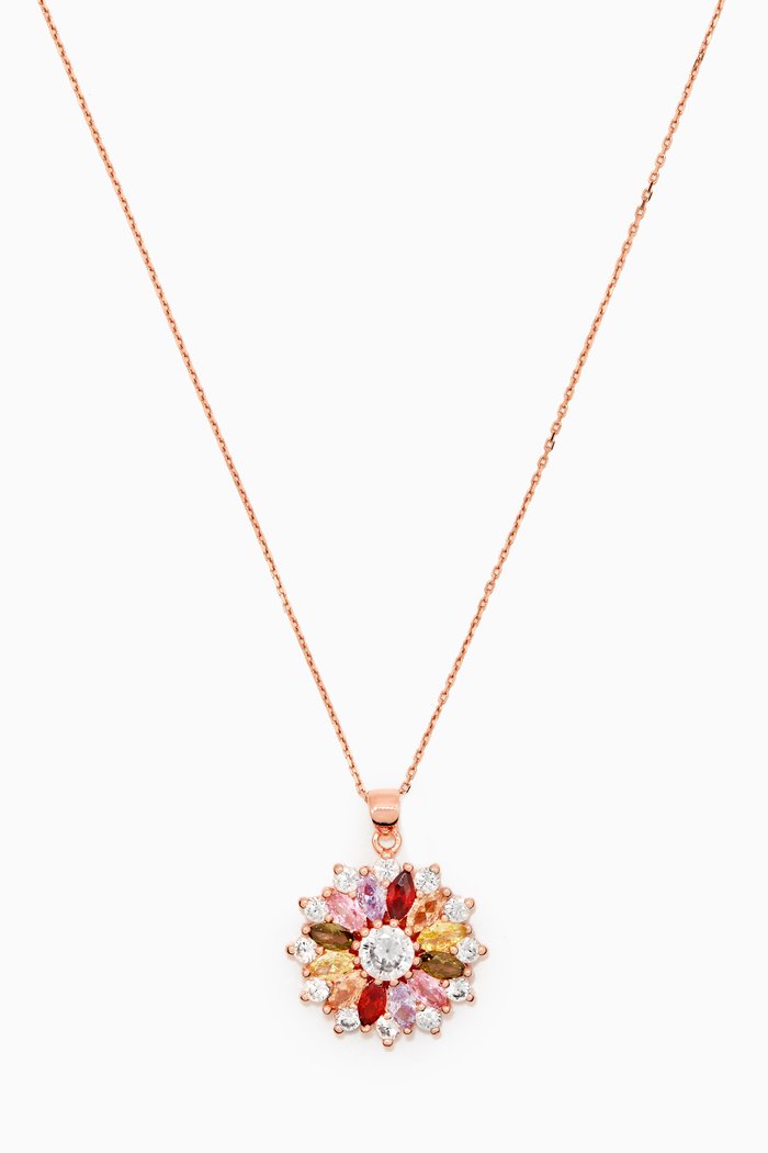 

Noor Pendant Necklace, Rose gold