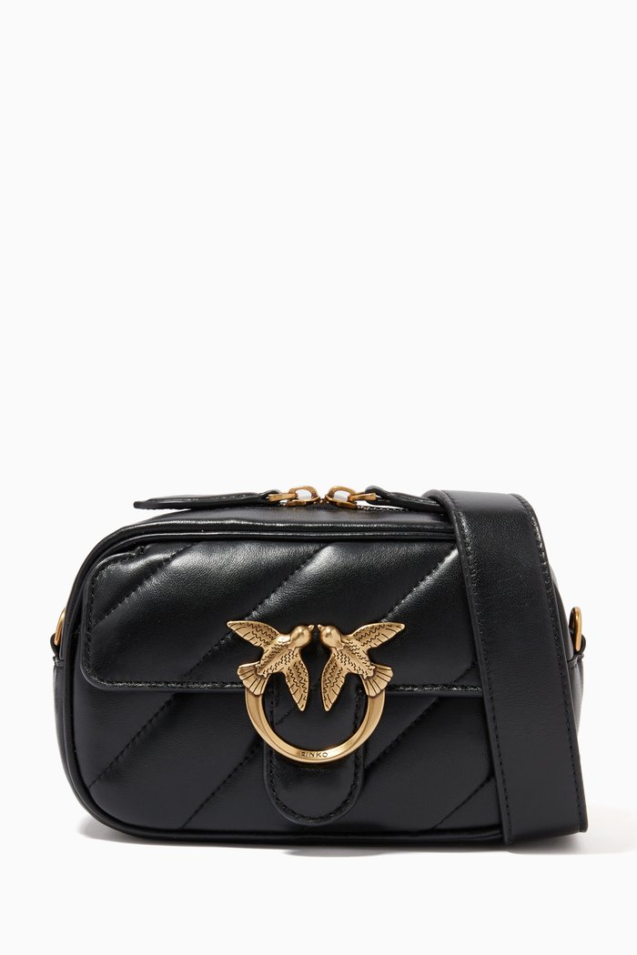 

Baby Love Square Maxi Quilted Bag in Nappa, Black