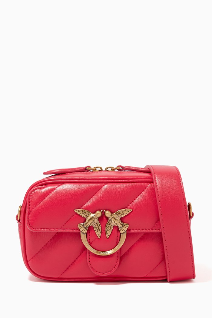 

Baby Love Square Maxi Quilted Bag in Nappa, Pink