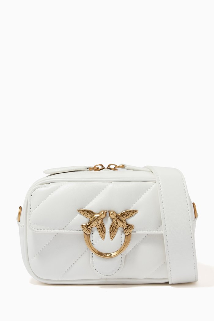 

Baby Love Square Maxi Quilted Bag in Nappa, White