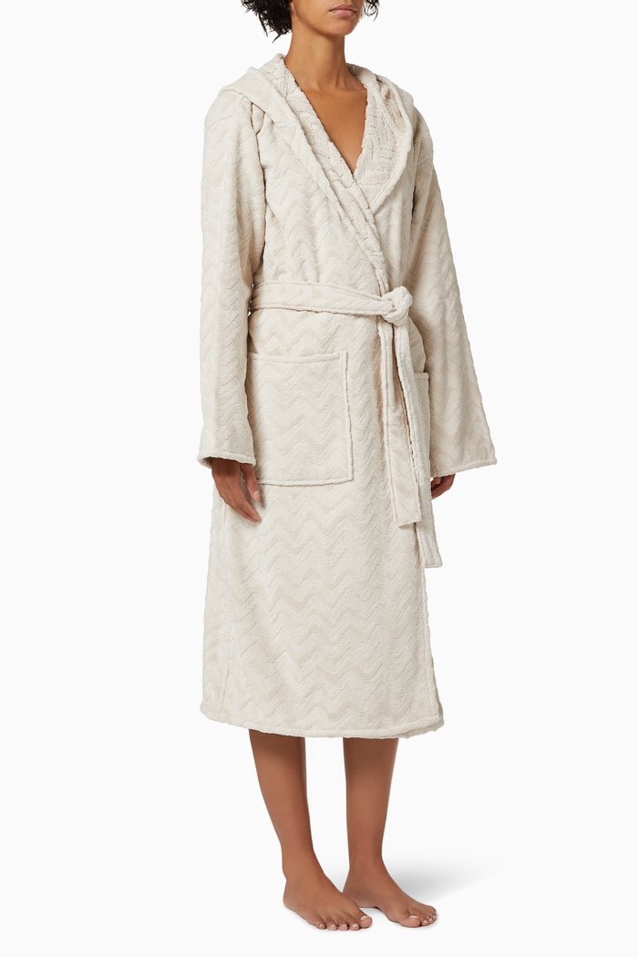 

Rex Hooded Bathrobe, Neutral