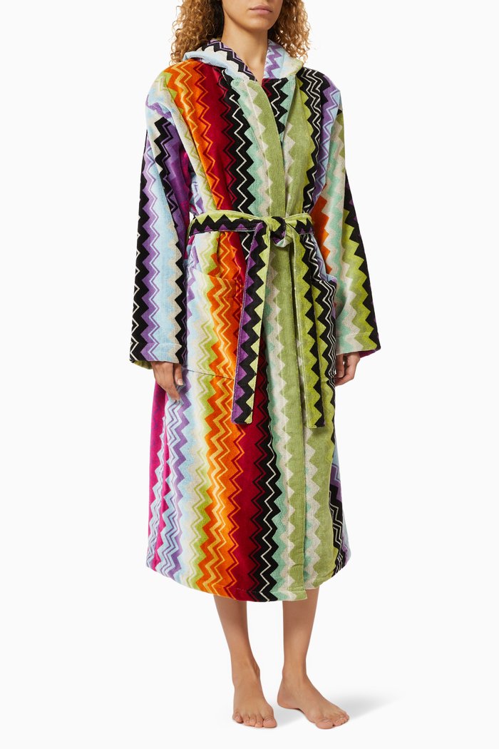 

Giacomo Hooded Bathrobe, Multicolour