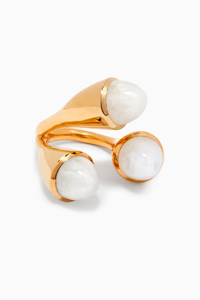 

Trio Ring in 22kt Gold Vermeil, White