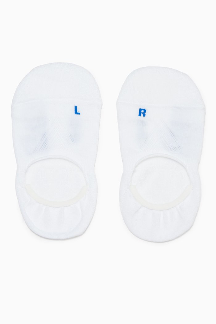 

Cool Kicks Invisible Socks in Cotton, White