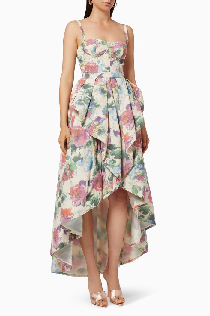 

Asymmetric Layered Dress, Pink