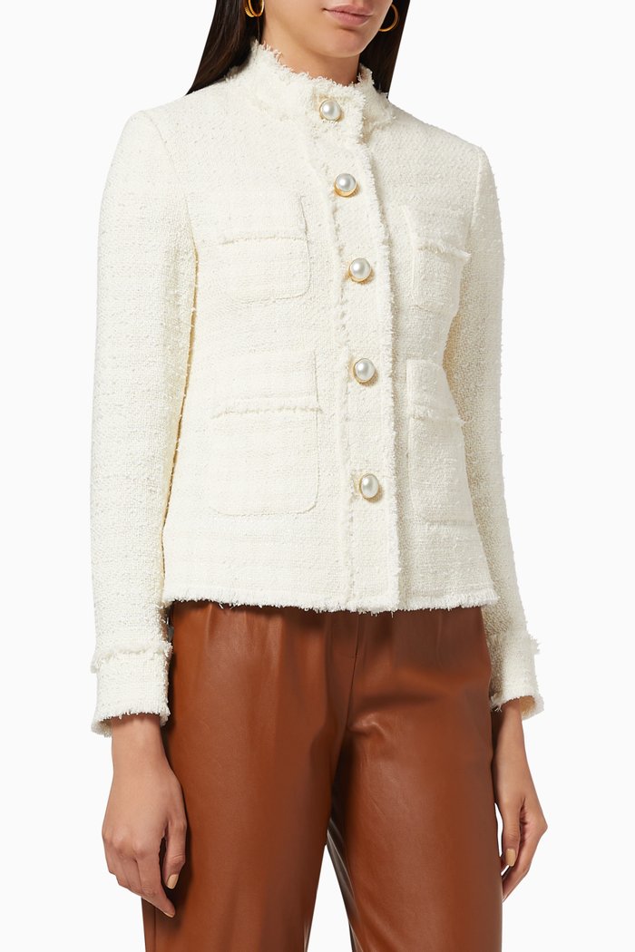 

Immortale Jacket in Tweed, White