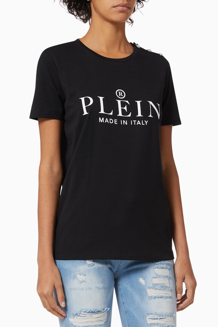 

Iconic Logo T-shirt in Jersey, Black