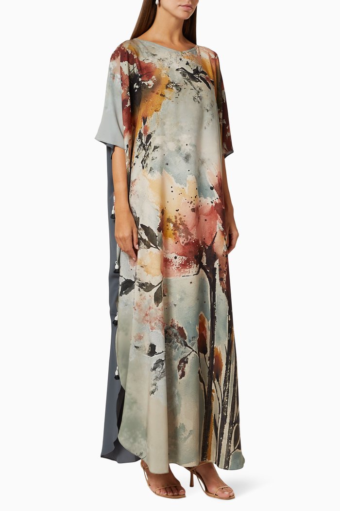 

Nthoor Kaftan with Tassel Trim, Multicolour