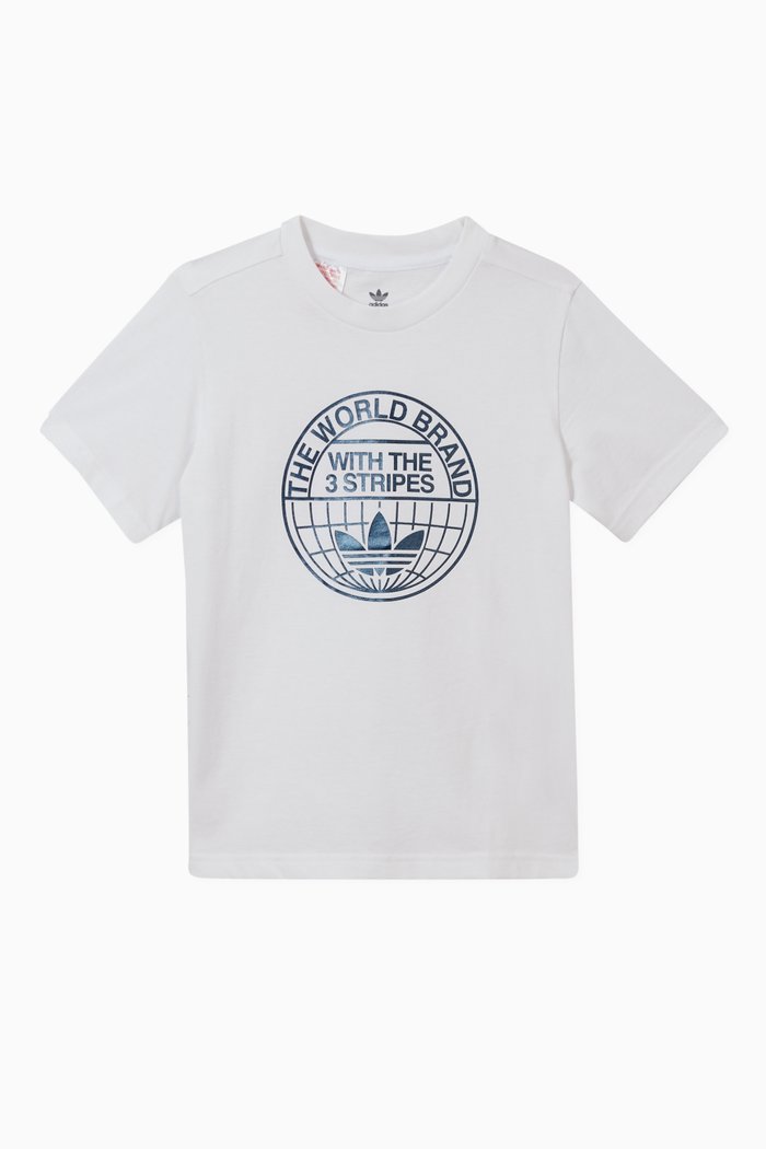 

Graphic Print T-shirt in Cotton, White