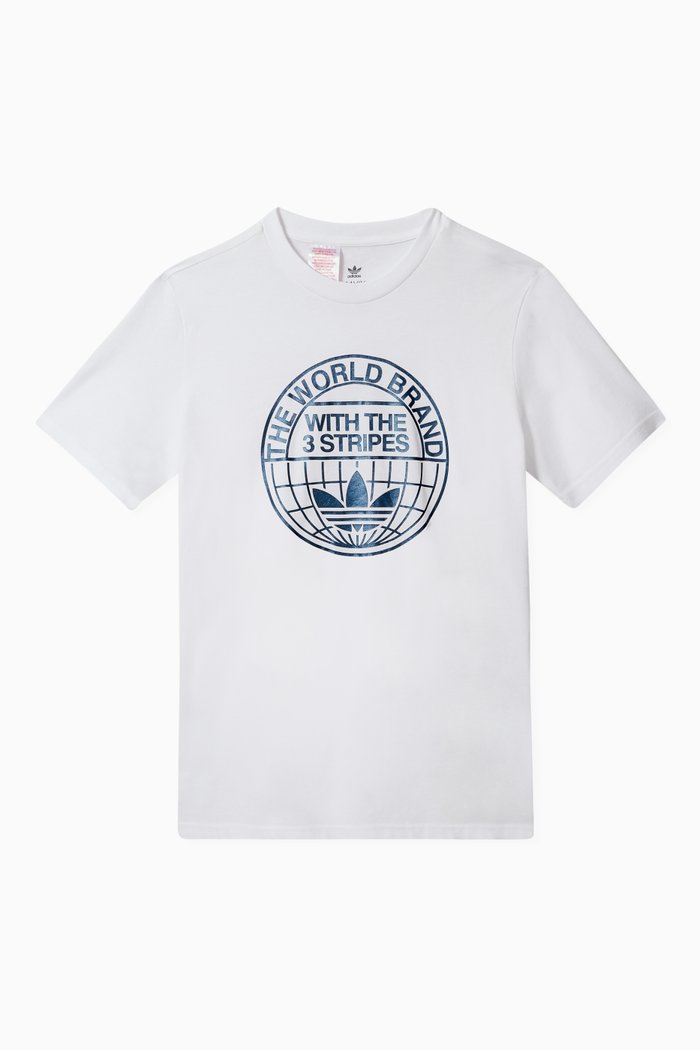 

Graphic Print T-shirt in Cotton, White