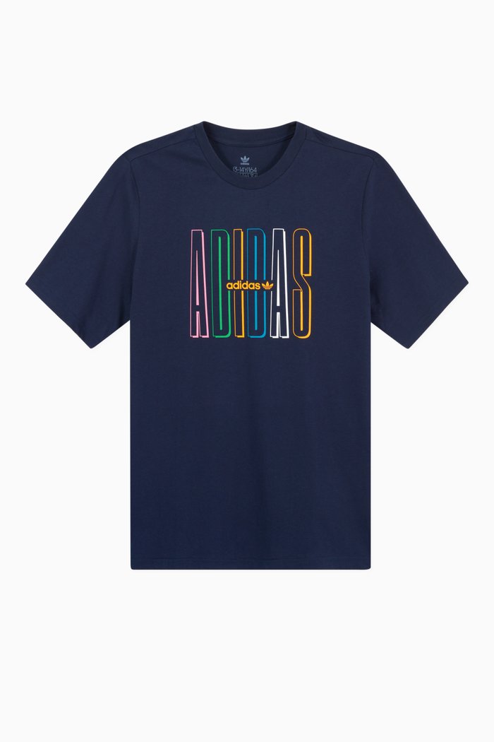 

Graphic Logo Print T-shirt, Blue