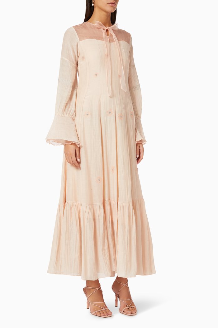 

Lucid Dream Dress in Silk Organza, Pink