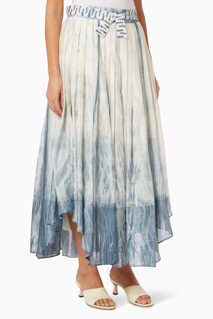 

Iceland Skirt in Silk, Blue