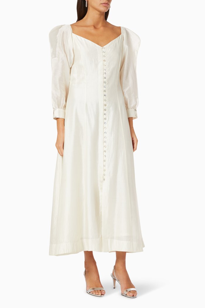 

Pearl Dress in Silk, White