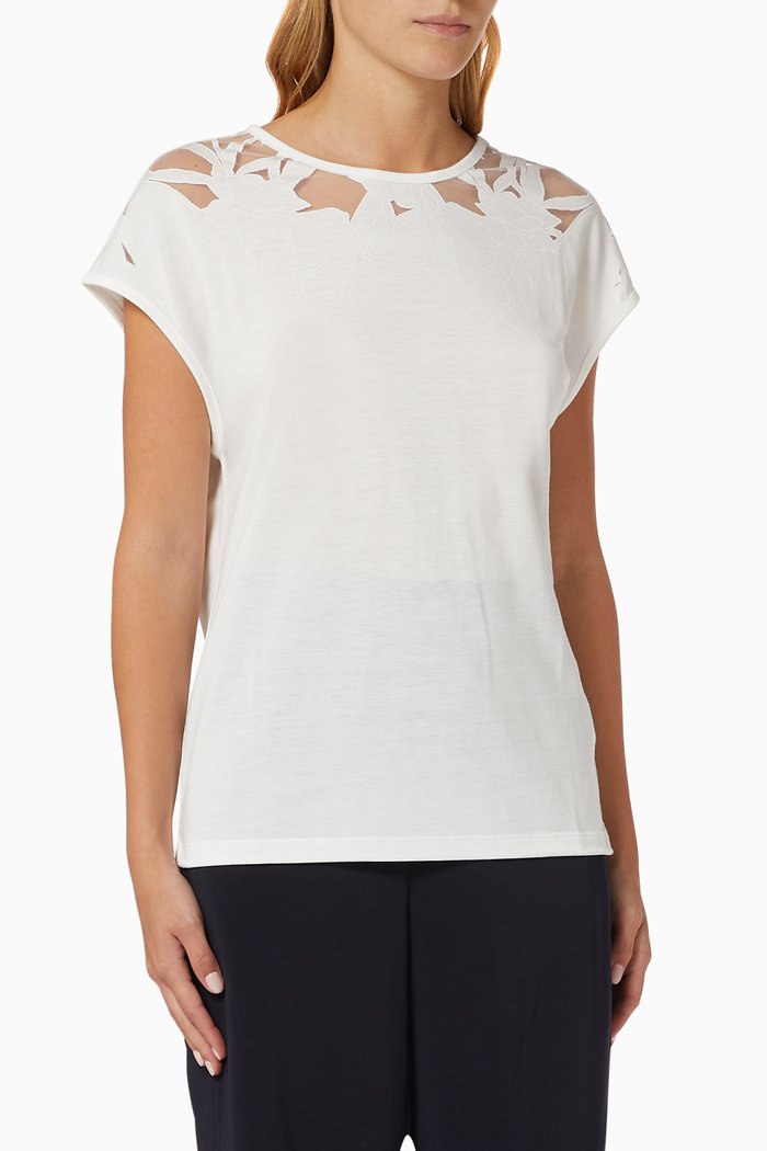 

Lehoo T-shirt in Viscose Jersey, White