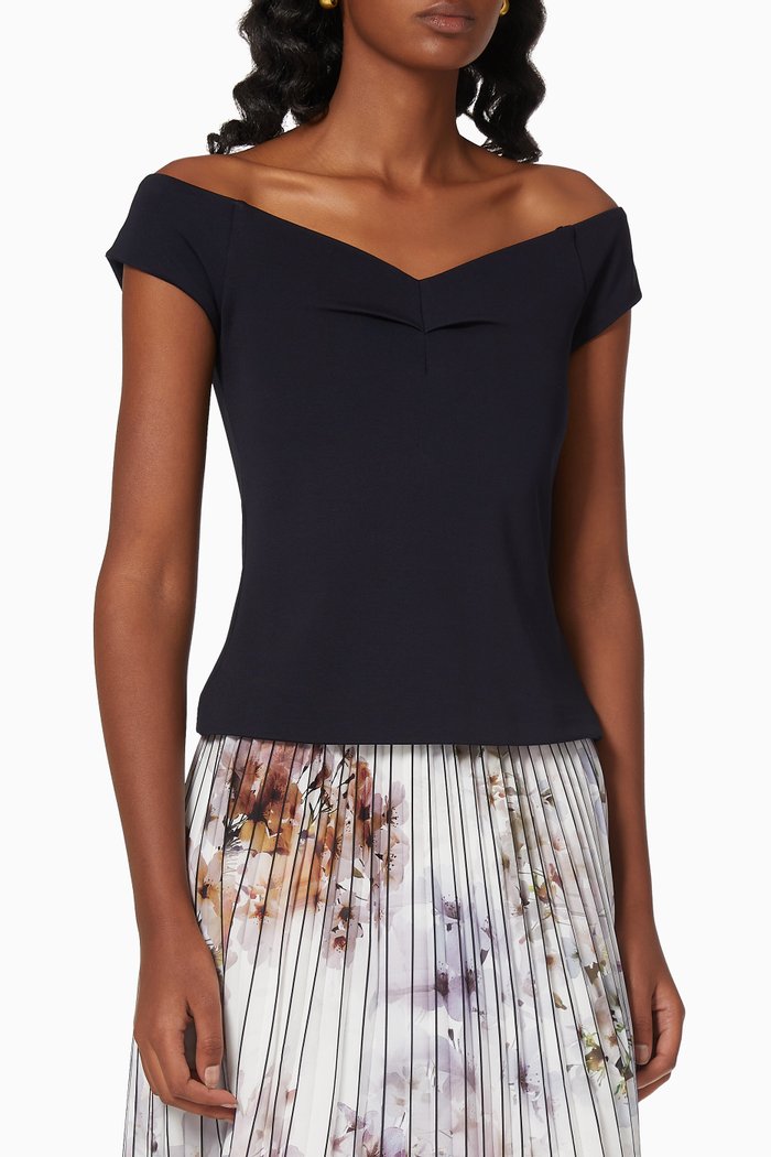 

Carro Top in Viscose Jersey, Blue