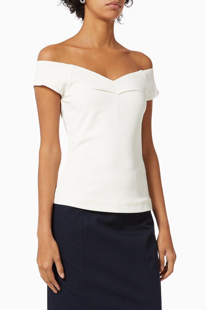 

Carro Top in Viscose Jersey, White