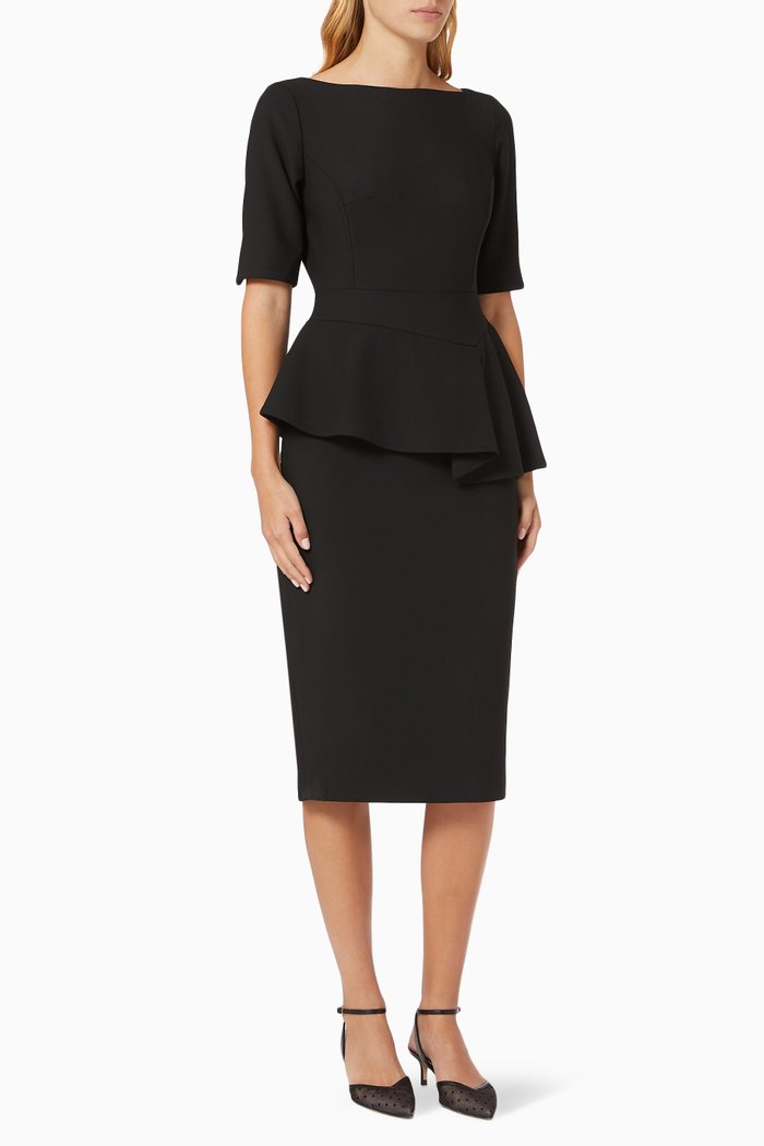 

Romolaa Dress in Viscose Blend, Black