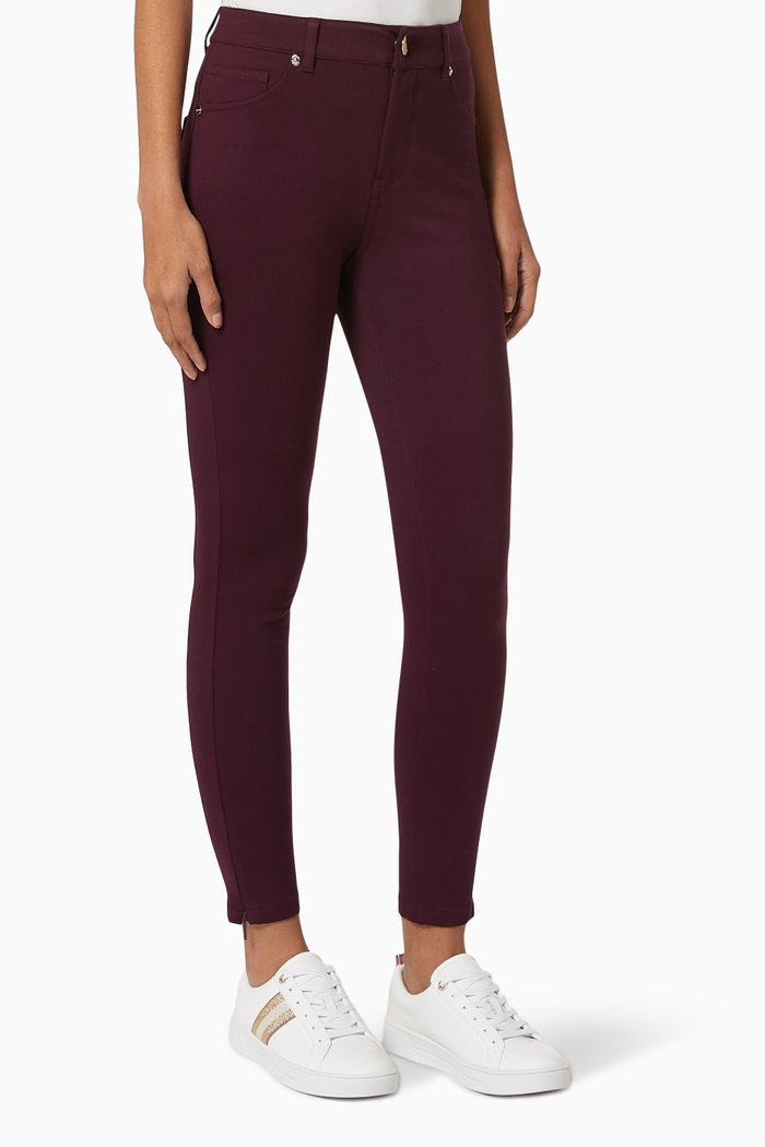 Strenti Jeggings in Viscose Jersey, Red