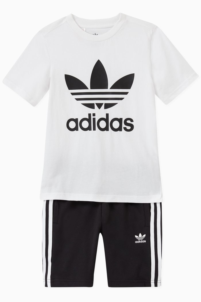 

Adicolor T-shirt & Shorts Set in Jersey, Multicolour