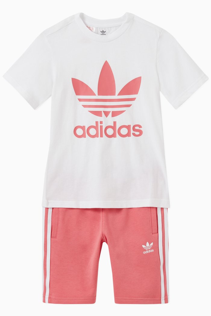 

Adicolor T-shirt & Shorts Set in Jersey, Multicolour