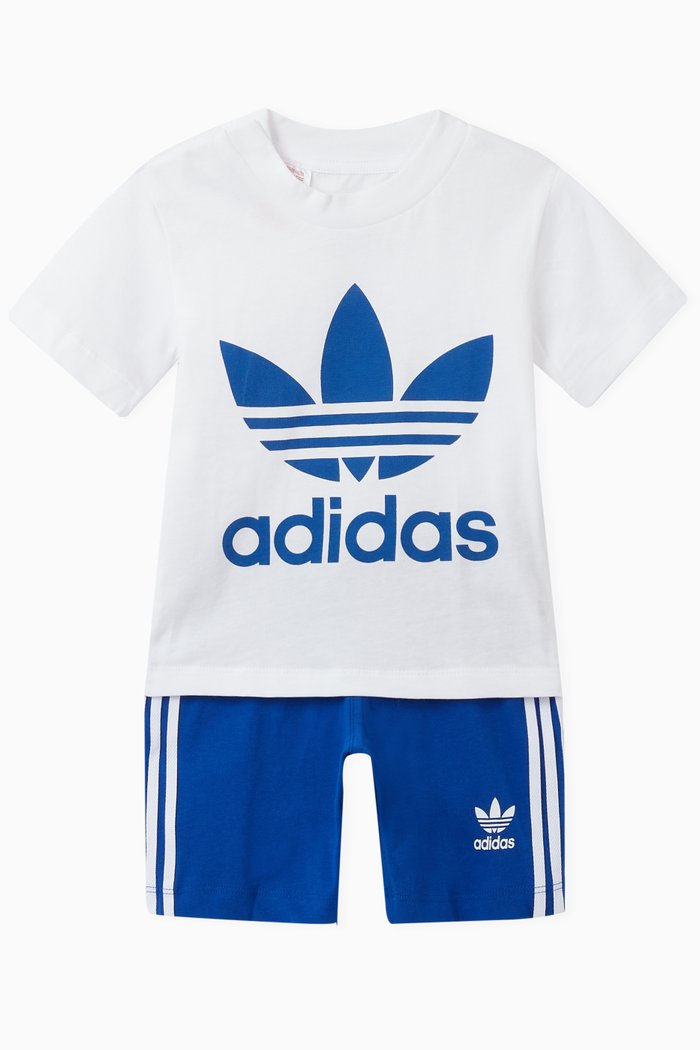 

Trefoil Shorts Tee Set in Cotton, Blue