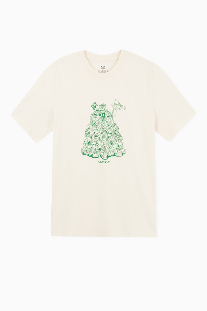 

Graphic Non-dye T-shirt in Organic Cotton, Neutral