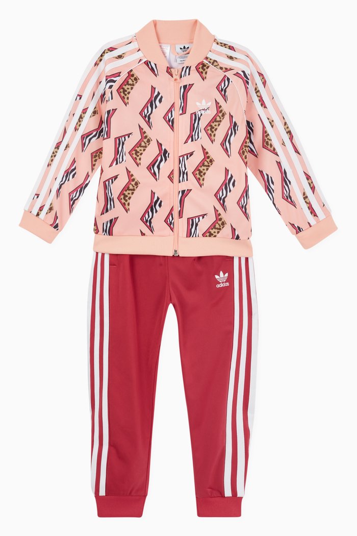 

Graphic Print SST Set, Pink