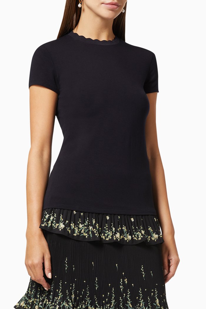 Lecca T-shirt in Viscose Jersey, Blue