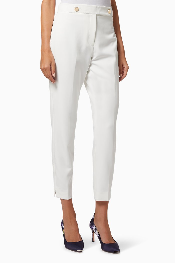 

Resat Pants in Textured Fabric, White